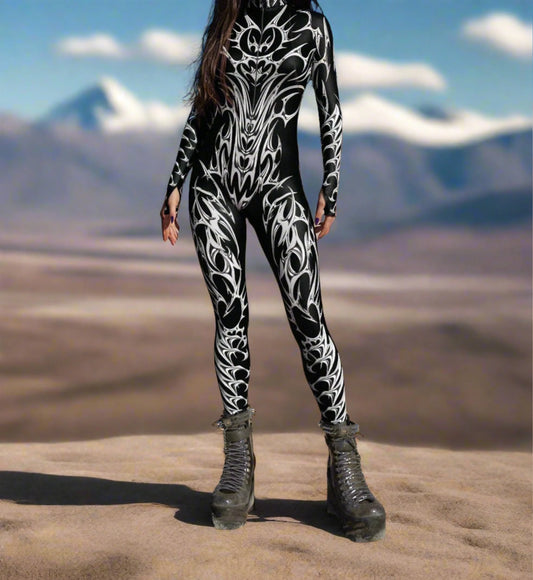 Crossbones Zentai Bodysuit