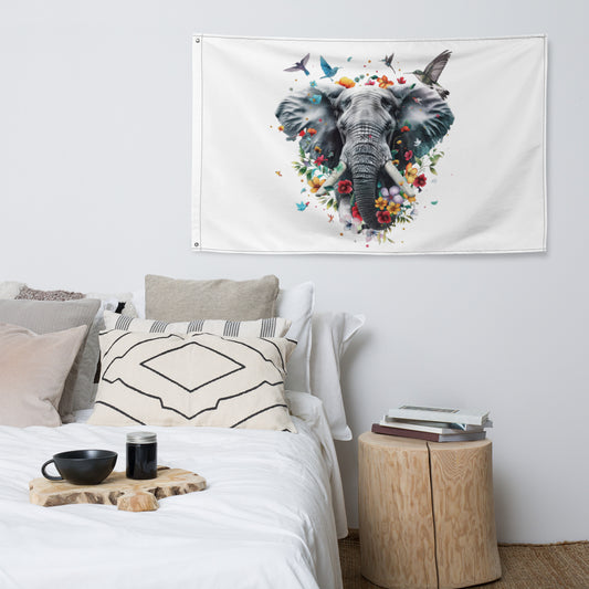 Spring Elephant Flag