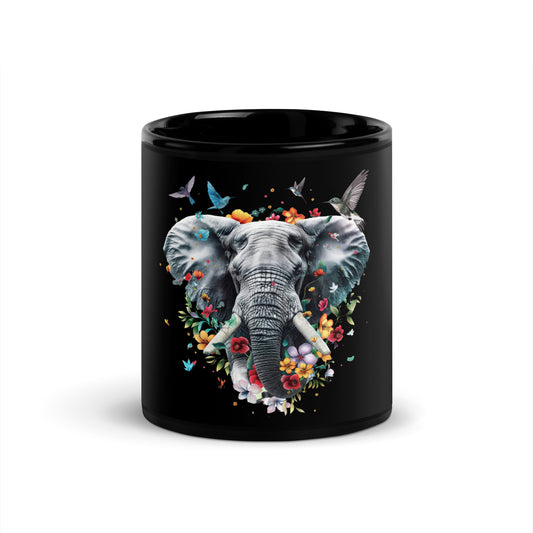 Spring Elephant Glossy Mug