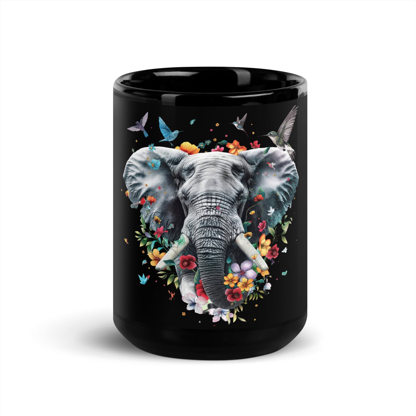 Spring Elephant Glossy Mug