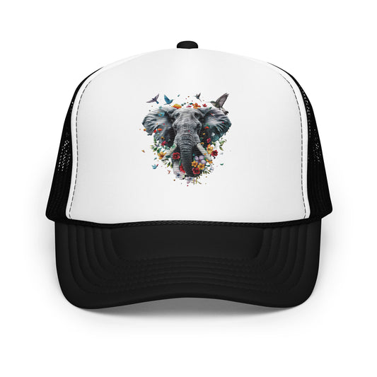 Spring Elephant Foam Trucker Hat